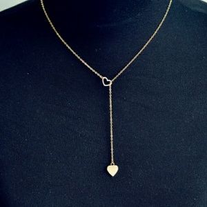 Gold Heart Loop Threw adjustable  Choker
